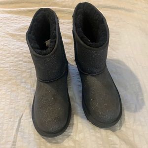 Brand new black glitter Ugg Boots. Size 5.